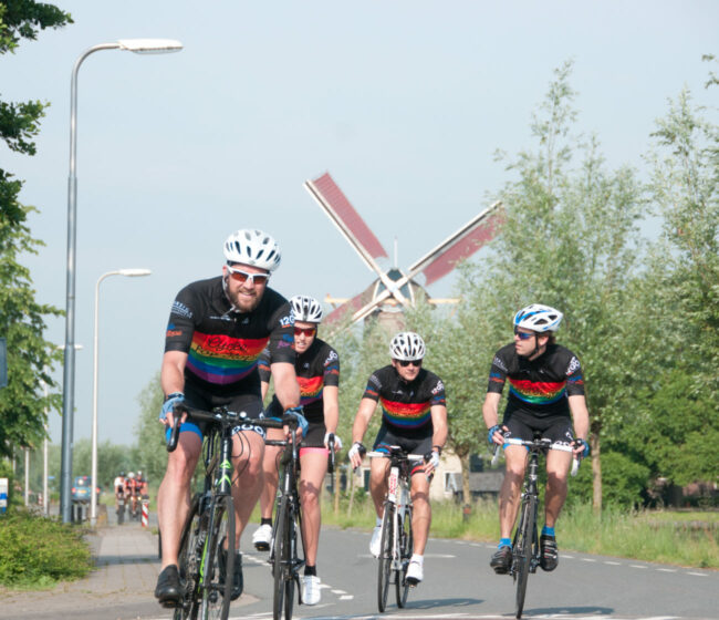 Fietsen bij Cycle for Hope.
