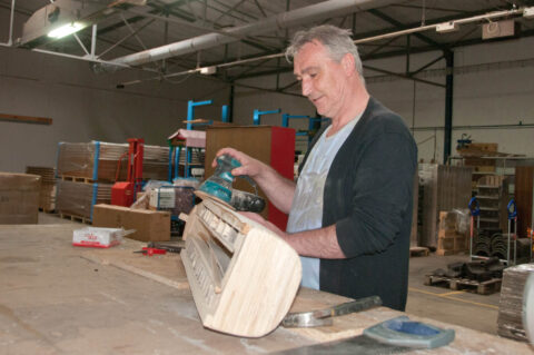 Wim bouwt aan zijn Ark.